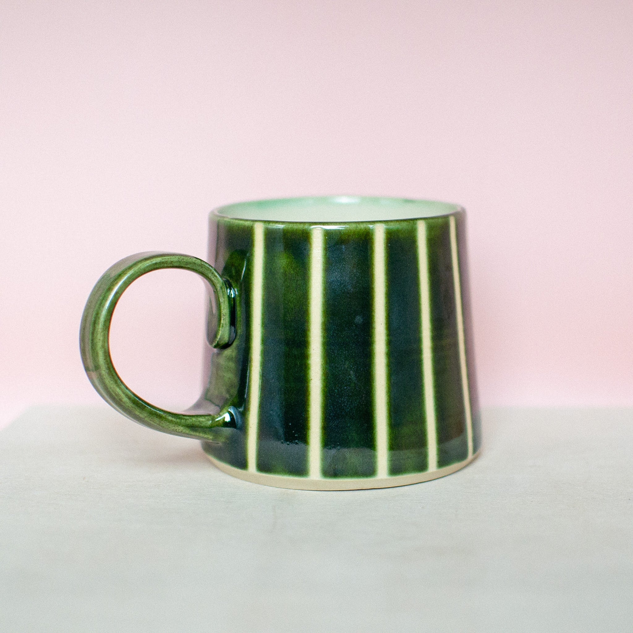 tea mug forest stripes