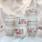 Mini vases love