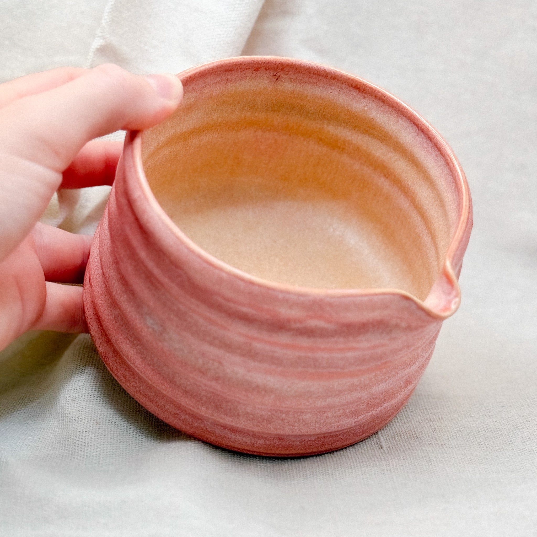 blush matcha bowl