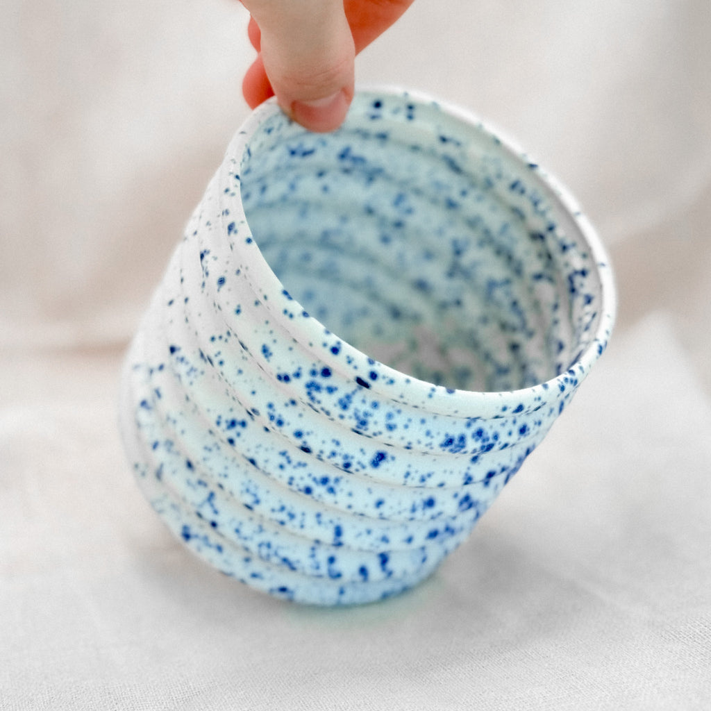 splatter swirly tumbler