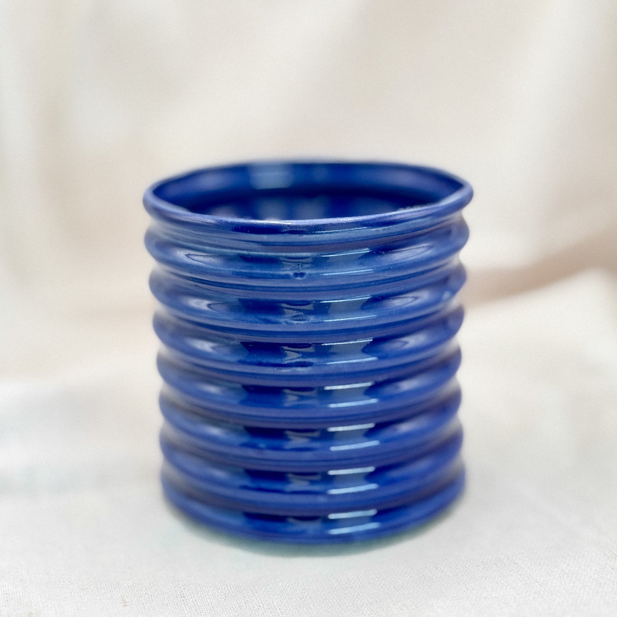 cobalt swirly tumbler