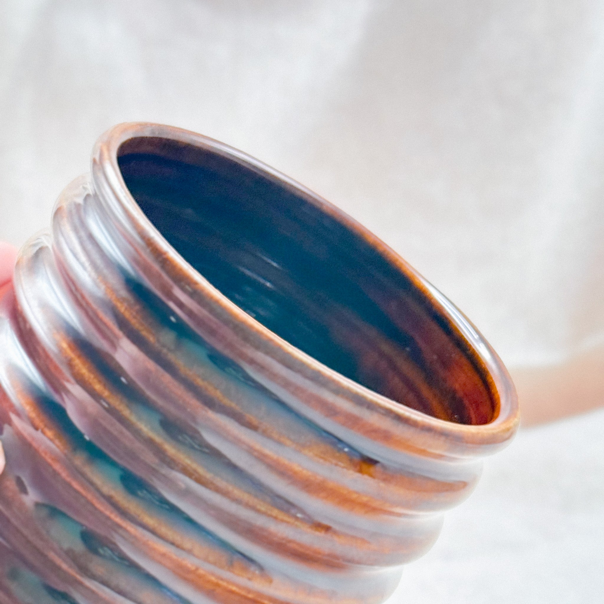 mocha swirly tumbler