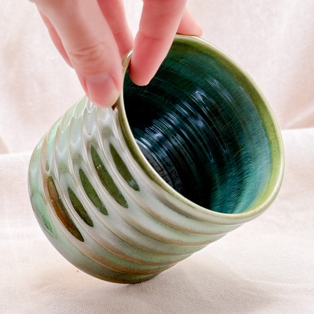sage swirly tumbler