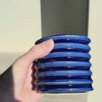 cobalt swirly tumbler